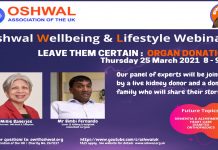 Oshwal Health Talk – Organ Donation