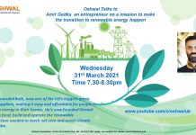 Oshwal Talk – Amit Gudka – Renewable Energy