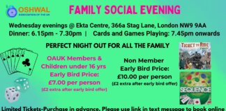 North West Area – Family Social Evening