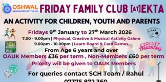 North West Area – Friday Family Club